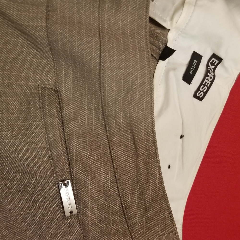 Express Editor Stripe Trouser Pants - image 5